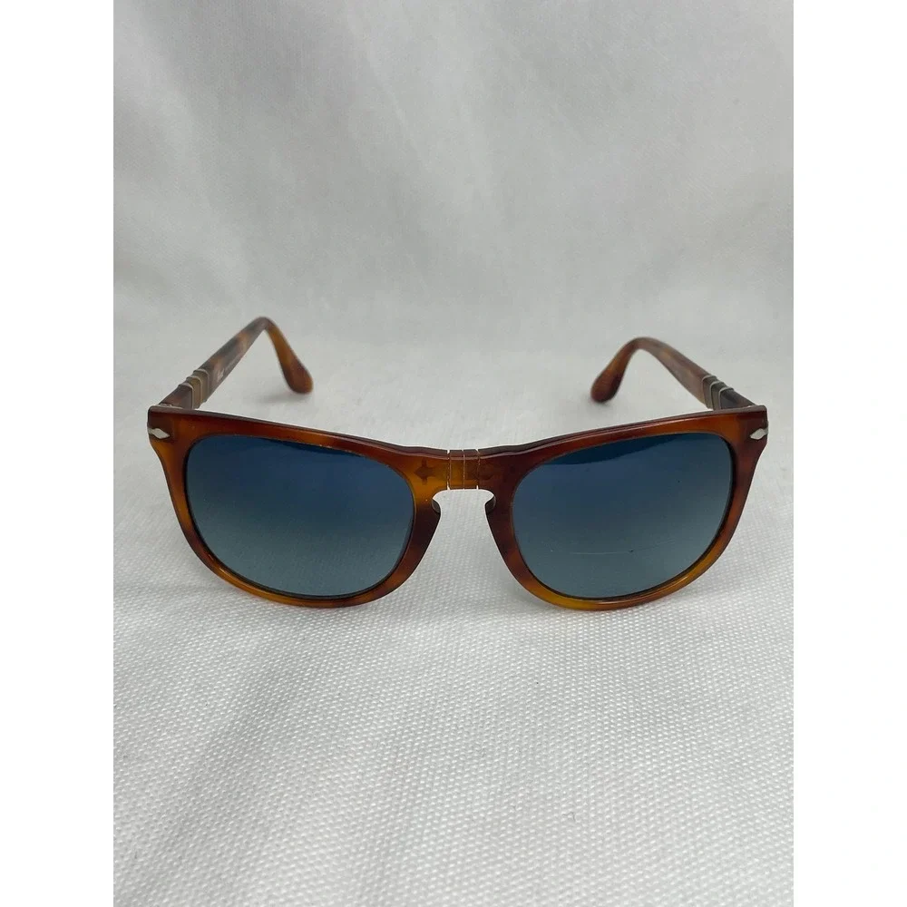Persol Terra di Siena Polarized Sunglasses Handmade Italy Brown Cream 54[]20-145